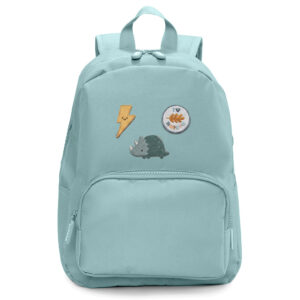 Mochila Solid Color Green con 6 Parches Nature – Mochila infantil personalizable – Tutete – IndyaEduOcio