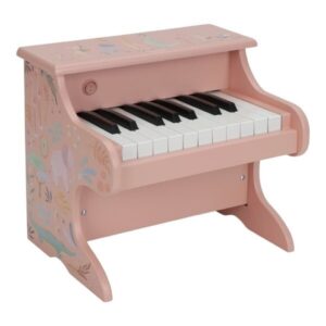 Piano Safari Friends Rosa – Piano Infantil de Madera – Little Dutch – Desde 3 Años – IndyaEduOcio
