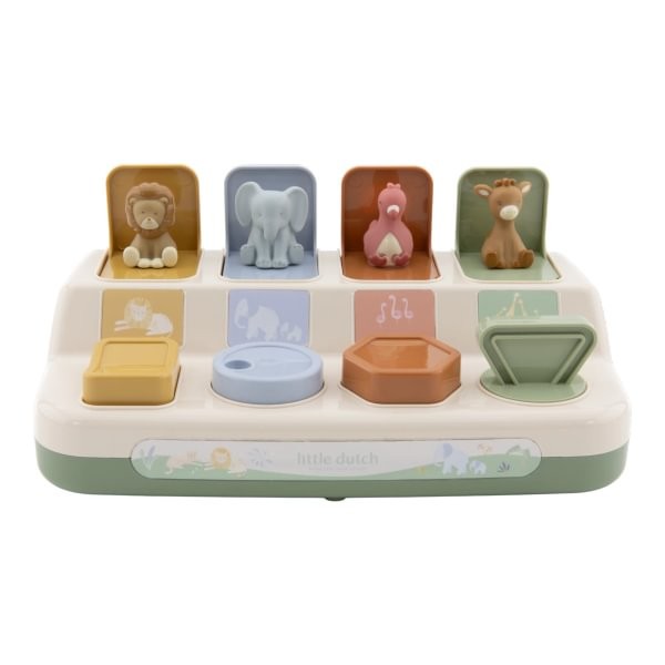 Pulsa y Sale Animales Safari Friends – Juguete de Causa y Efecto – Little Dutch – Motricidad desde 8 meses 5 Pulsa y Sale Animales Safari Friends – Juguete de Causa y Efecto – Little Dutch – Motricidad desde 8 meses