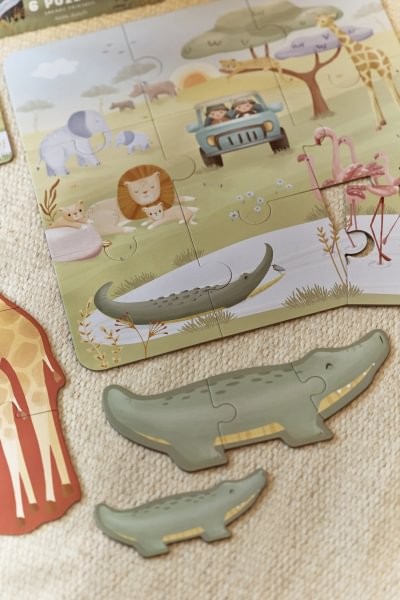 Puzzle 6 en 1 Safari Friends FSC – Puzzle Infantil Evolutivo – Little Dutch – Desde 2 años 4 Puzzle 6 en 1 Safari Friends FSC – Puzzle Infantil Evolutivo – Little Dutch – Desde 2 años