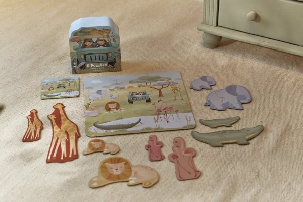 Puzzle 6 en 1 Safari Friends FSC – Puzzle Infantil Evolutivo – Little Dutch – Desde 2 años 5 Puzzle 6 en 1 Safari Friends FSC – Puzzle Infantil Evolutivo – Little Dutch – Desde 2 años