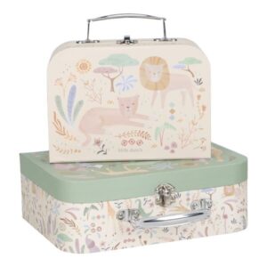 Set de Maletas Safari Friends – Maletas Decorativas Infantiles – Little Dutch – Juego y Organización – IndyaEduOcio