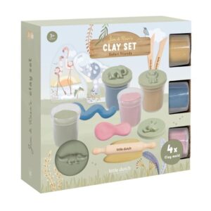 Set de Plastilina Safari Friends – Manualidades Creativas – Little Dutch – Moldea y crea desde 3 años