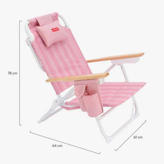 Silla de Playa Reclinable con Nevera Rosa – Silla de Playa Plegable – ECHO – Con Nevera y Mochila – IndyaEduOcio 9 Silla de Playa Reclinable con Nevera Rosa – Silla de Playa Plegable – ECHO – Con Nevera y Mochila – IndyaEduOcio