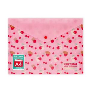 Sobre Broche para Documentos A4 Fold & Order Oso Teddy con Cerezas – Carpeta portadocumentos – Legami – IndyaEduOcio