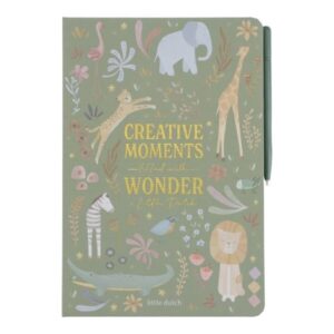 Tablet de Dibujo Verde Safari Friends – Pizarra LCD Infantil – Little Dutch – Creatividad desde 4 años