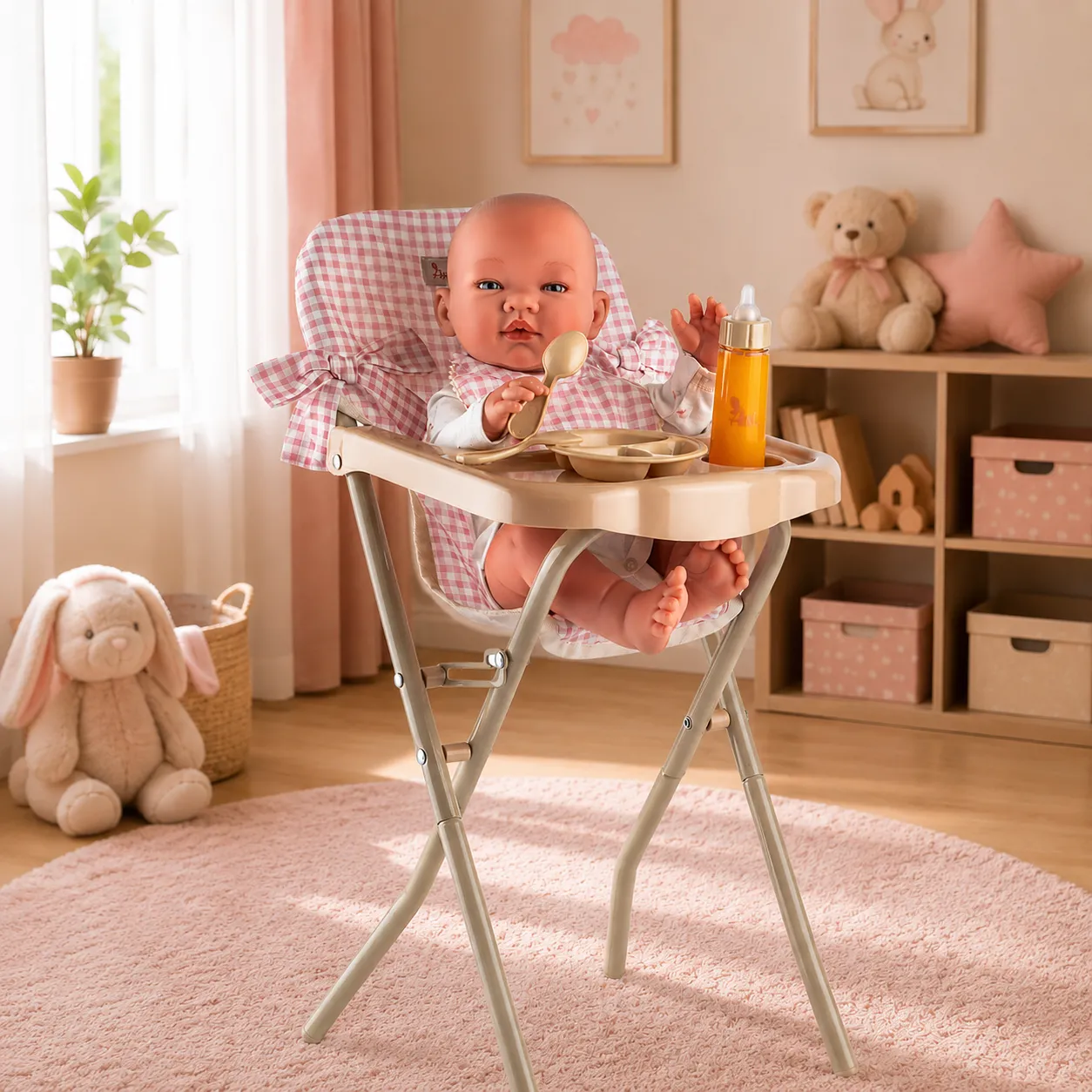 Trona Patricia para Muñecas – Trona de Juguete Plegable – Asivil – Juego de Imitación +3 Años 2 Trona Patricia para Muñecas – Trona de Juguete Plegable – Asivil – Juego de Imitación +3 Años