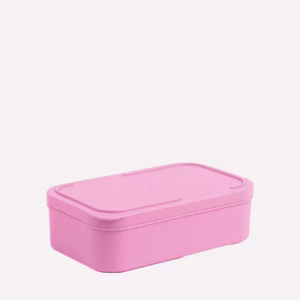 Tupper Hermético Rectangular 1L Rosa – Recipiente para Alimentos – Polarbox – IndyaEduOcio