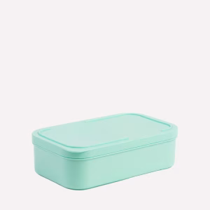 Tupper Hermético Rectangular 1L Verde Agua – Recipiente para Alimentos – Polarbox – IndyaEduOcio