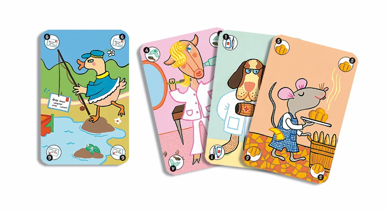 Cartas Happy Family - Djeco - indyaeduocio 2 Cartas Happy Family - Djeco - indyaeduocio