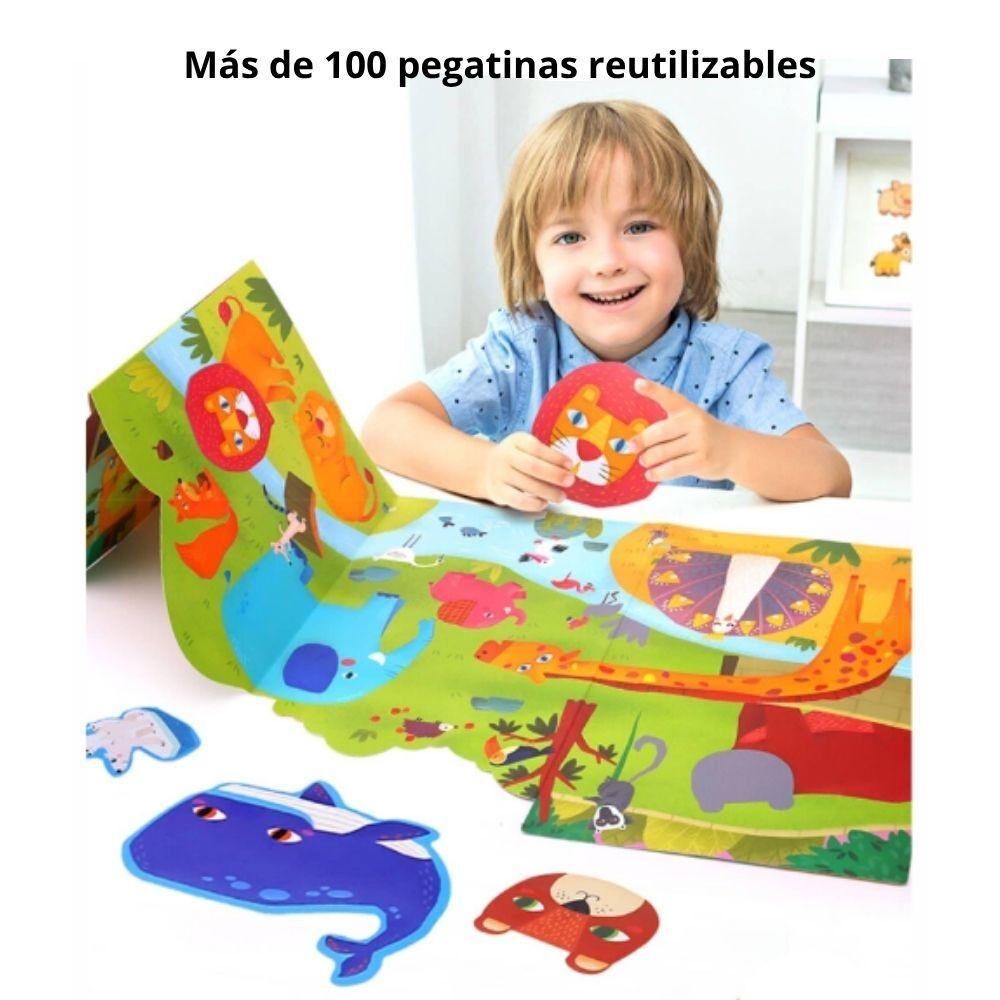 Libro de Pegatinas Reutilizables Animal Place Jarmelo IndyaEduOcio 7 Libro de Pegatinas Reutilizables Animal Place Jarmelo IndyaEduOcio