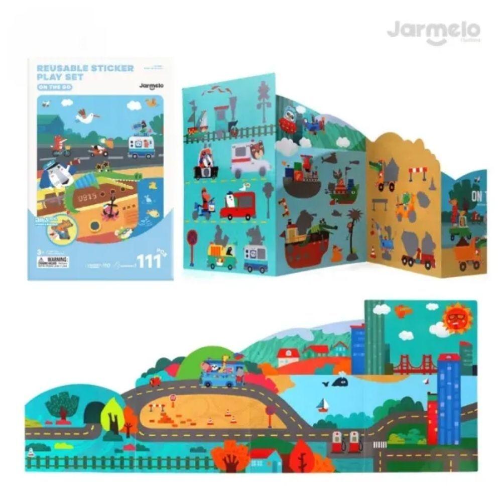 Libro de Pegatinas Reutilizables On The Go Jarmelo IndyaEduOcio 2 Libro de Pegatinas Reutilizables On The Go Jarmelo IndyaEduOcio