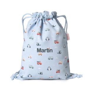 Mochila Saco Tela City Cars Personalizable