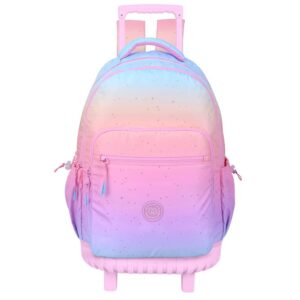 Mochila con carro escolar doble degrade