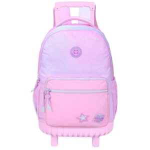 Mochila con carro escolar doble spotlight 43x33cm