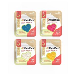 Plastilina Natural Ecopack con Purpurina 4 x 125 g ChildGen IndyaEduOcio