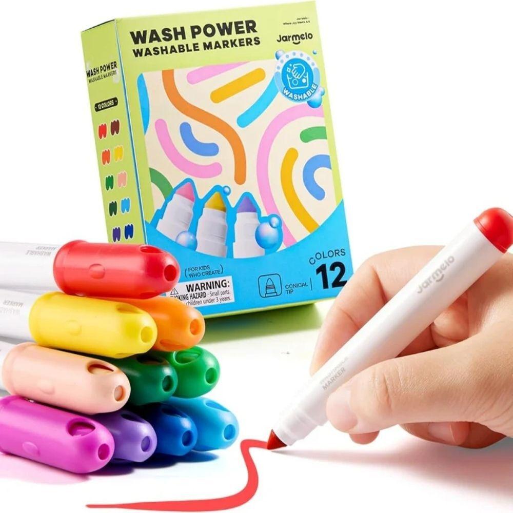 Rotuladores Extra Lavables Wash Power 12 Colores Jarmelo IndyaEduOcio Rotuladores Extra Lavables Wash Power 12 Colores Jarmelo IndyaEduOcio