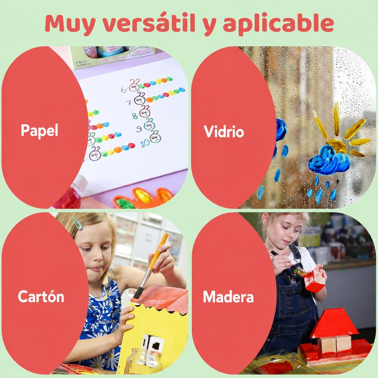 Set 3 Botes Pintura de Dedos Orgánica Neón 3 x 350 ml ChildGen IndyaEduOcio 6 Set 3 Botes Pintura de Dedos Orgánica Neón 3 x 350 ml ChildGen IndyaEduOcio