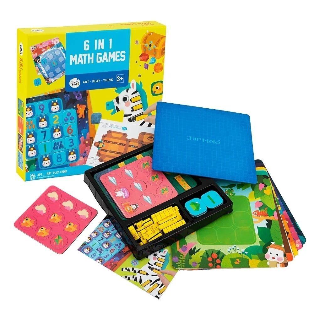 Set 6 Juegos Matemáticos 6 en 1 Math Games Jarmelo IndyaEduOcio Set 6 Juegos Matemáticos 6 en 1 Math Games Jarmelo IndyaEduOcio