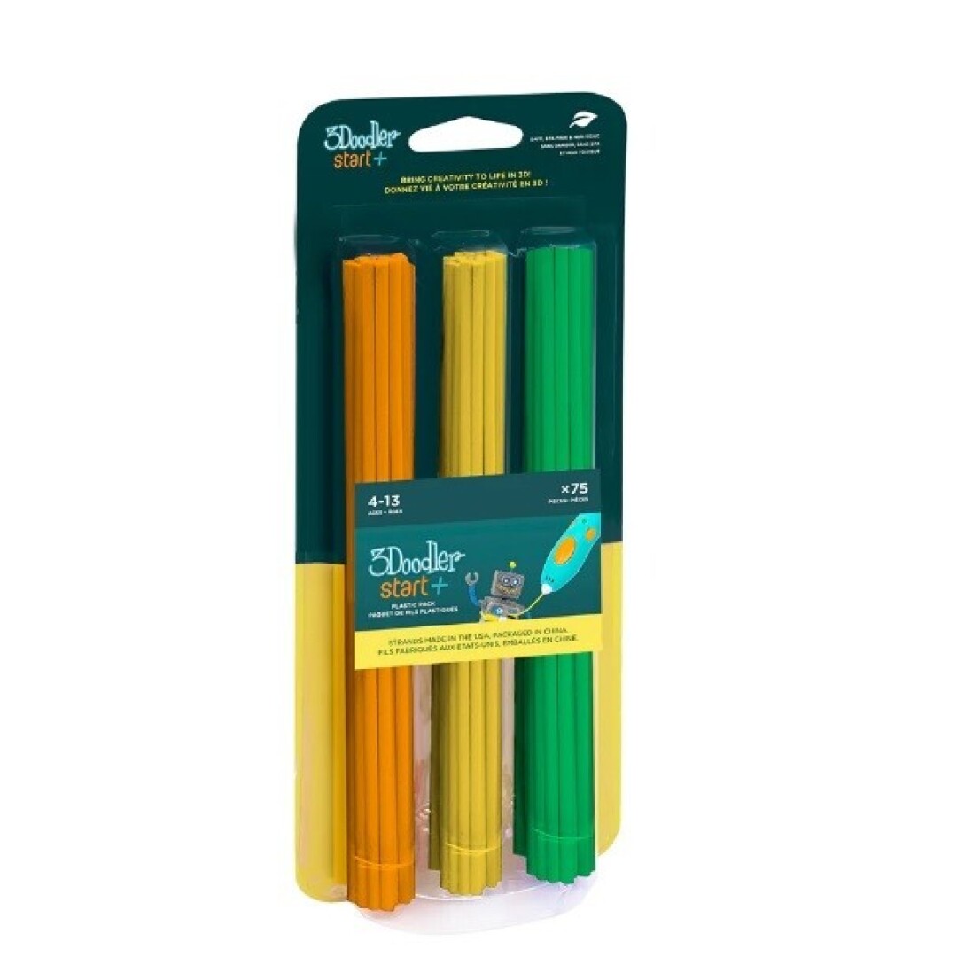 3Doodler Start+ Recambios 75 Filamentos Naranja Amarillo Verde - indyaeduocio 3Doodler Start+ Recambios 75 Filamentos Naranja Amarillo Verde - indyaeduocio