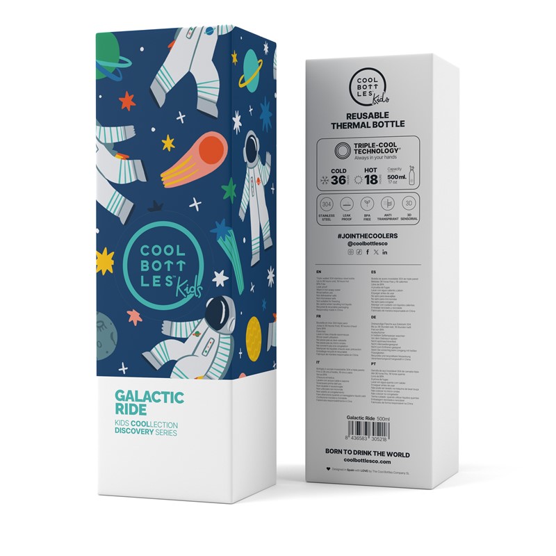 Botella Infantil Galactic Ride 500 ml - Cool Bottles - indyaeduocio 4 Botella Infantil Galactic Ride 500 ml - Cool Bottles - indyaeduocio
