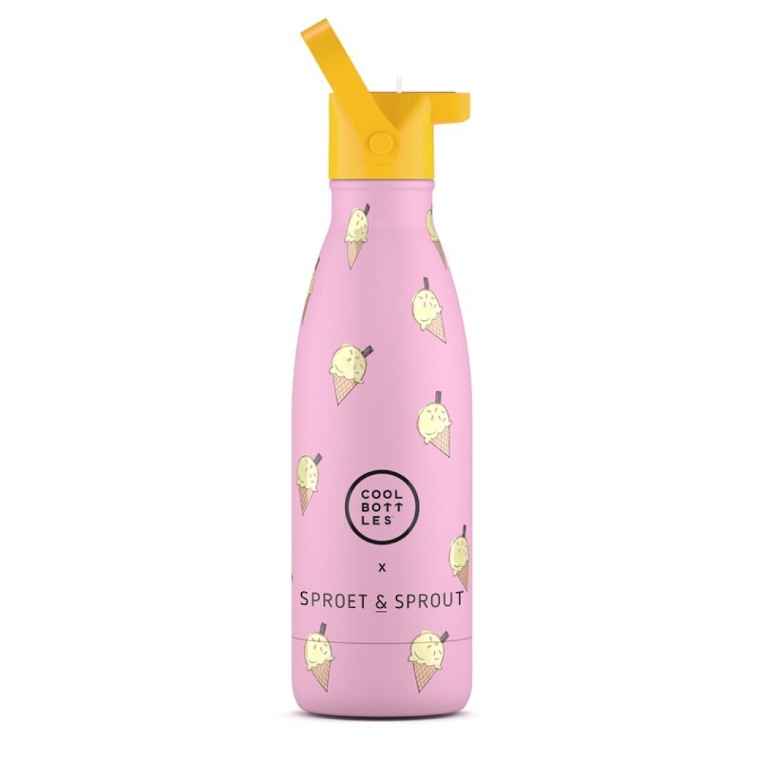 Botella Infantil Pink Scoop 350 ml - Cool Bottles - indyaeduocio Botella Infantil Pink Scoop 350 ml - Cool Bottles - indyaeduocio