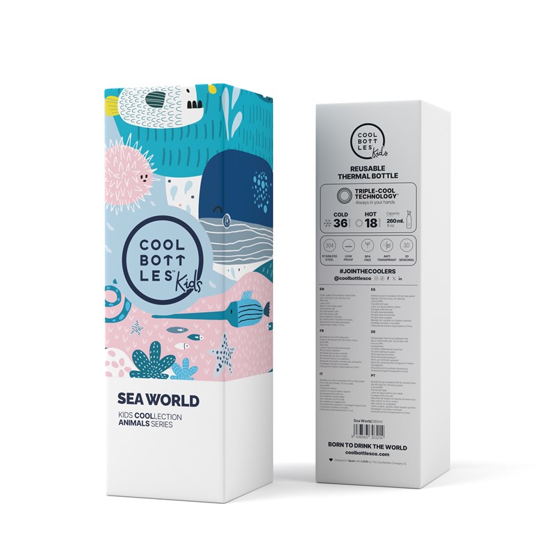 Botella Infantil Sea World 260 ml - Cool Bottles - indyaeduocio 4 Botella Infantil Sea World 260 ml - Cool Bottles - indyaeduocio