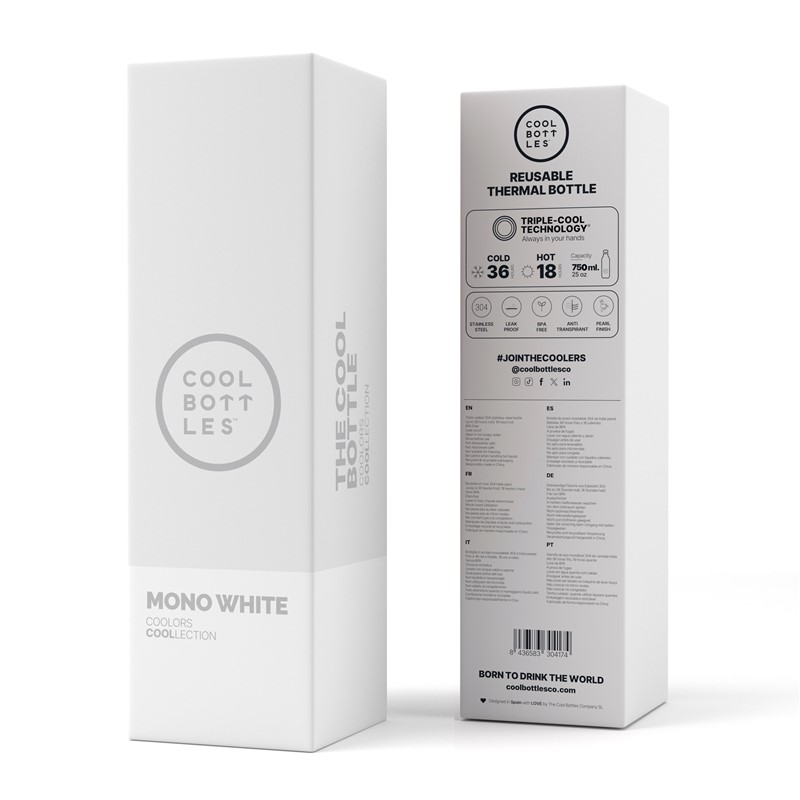 Botella Mono White 750 ml - Cool Bottles - indyaeduocio 4 Botella Mono White 750 ml - Cool Bottles - indyaeduocio