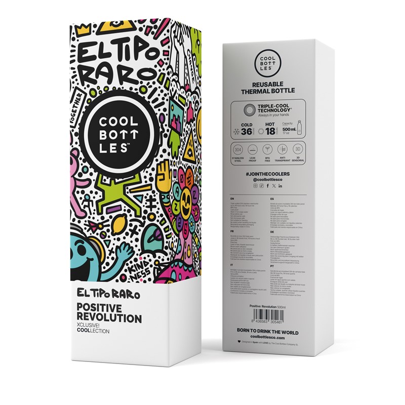 Botella Positive Revolution 500 ml - Cool Bottles - indyaeduocio 4 Botella Positive Revolution 500 ml - Cool Bottles - indyaeduocio