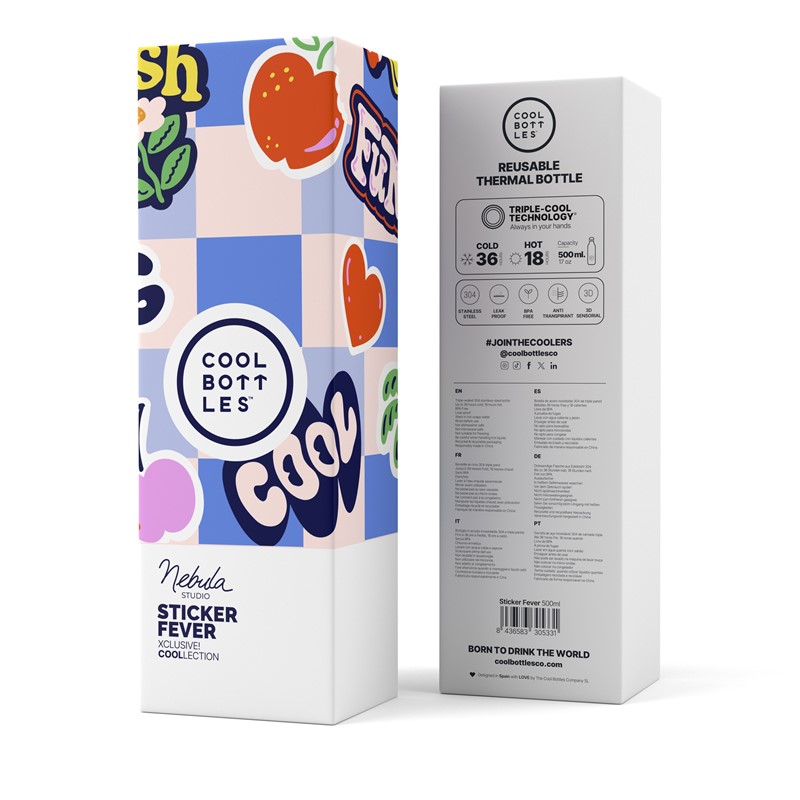 Botella Sticker Fever 500 ml - Cool Bottles - indyaeduocio 4 Botella Sticker Fever 500 ml - Cool Bottles - indyaeduocio