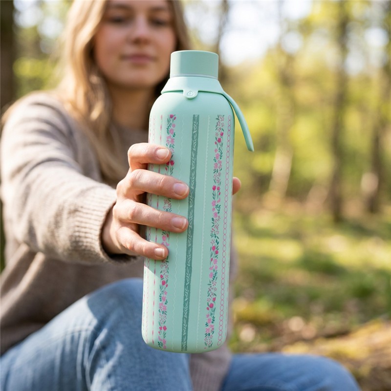 Botella Térmica Petal Lines Mint 750 ml - Lovely Story - indyaeduocio 4 Botella Térmica Petal Lines Mint 750 ml - Lovely Story - indyaeduocio