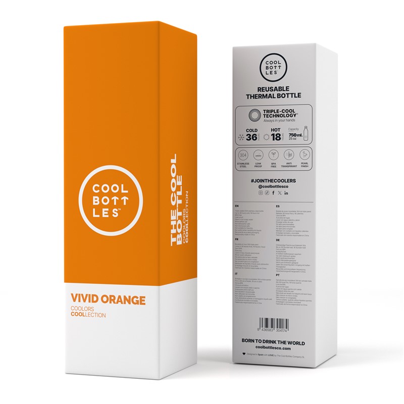 Botella Vivid Orange 750 ml - Cool Bottles - indyaeduocio 4 Botella Vivid Orange 750 ml - Cool Bottles - indyaeduocio