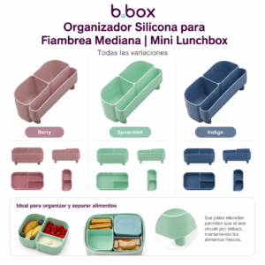Organizador Silicona Mini Lunchbox - b.box - indyaeduocio