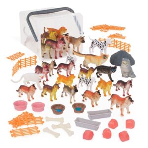 Cubo Perro y Gato 60 piezas Terra - indyaeduocio