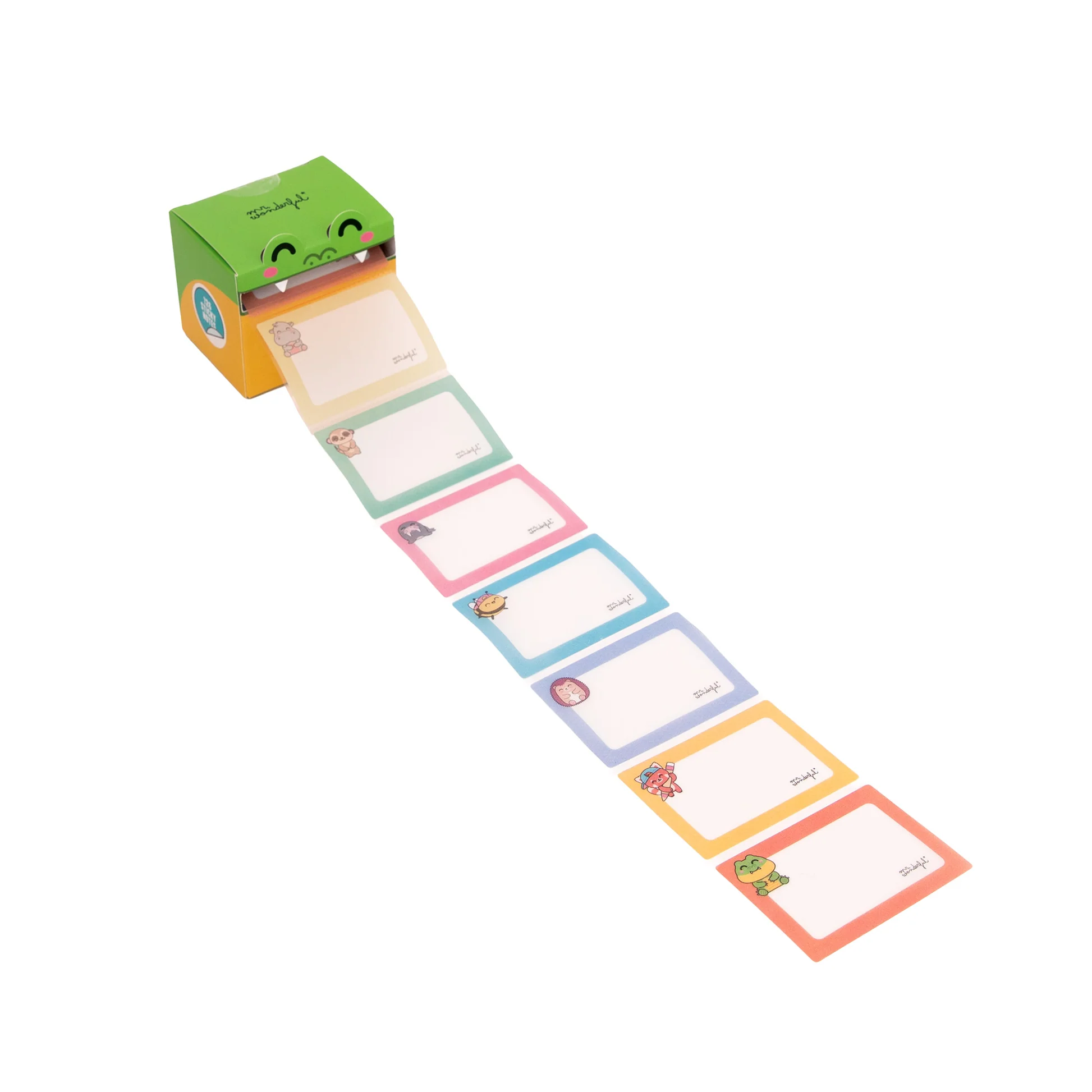 Dispensador de notas adhesivas transparentes Cocodrilo - Mr. Wonderful - indyaeduocio 3 Dispensador de notas adhesivas transparentes Cocodrilo - Mr. Wonderful - indyaeduocio