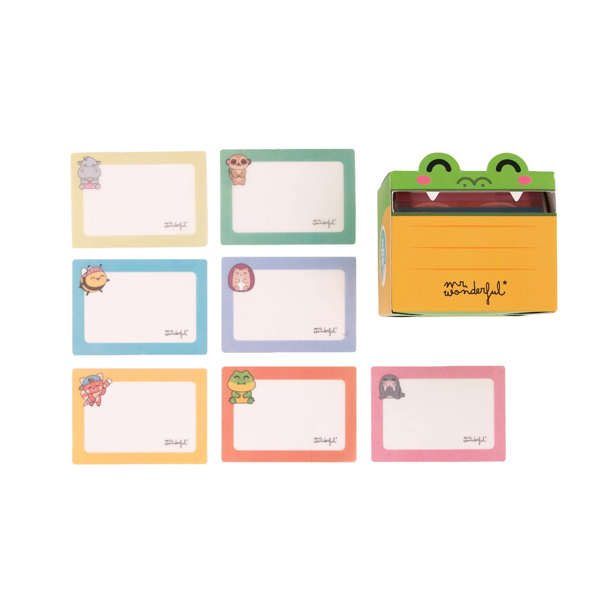 Dispensador de notas adhesivas transparentes Cocodrilo - Mr. Wonderful - indyaeduocio 4 Dispensador de notas adhesivas transparentes Cocodrilo - Mr. Wonderful - indyaeduocio