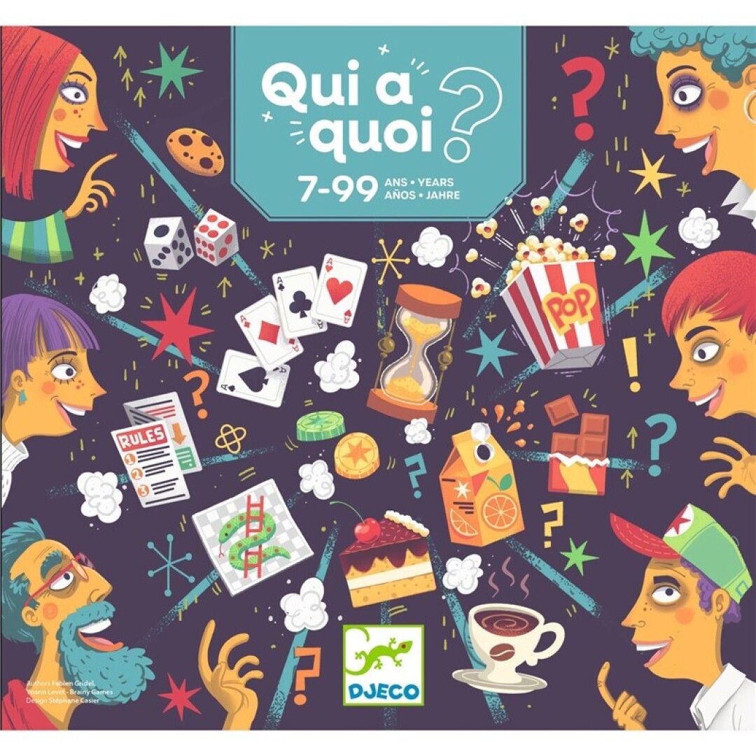 Juego Qui-à-quoi - Djeco - indyaeduocio Juego Qui-à-quoi - Djeco - indyaeduocio
