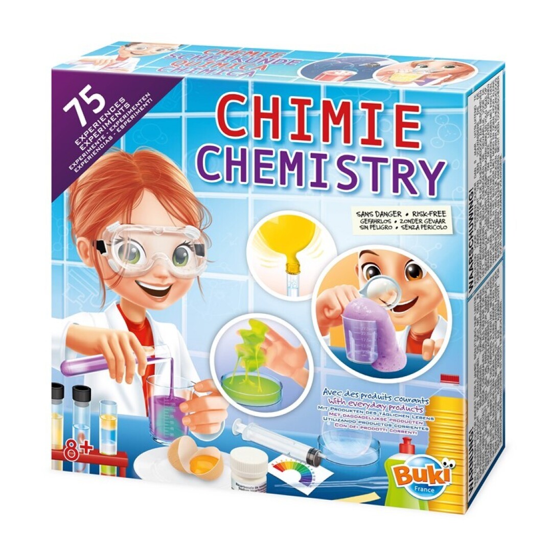 Kit Química 75 experimentos - Buki - indyaeduocio Kit Química 75 experimentos - Buki - indyaeduocio