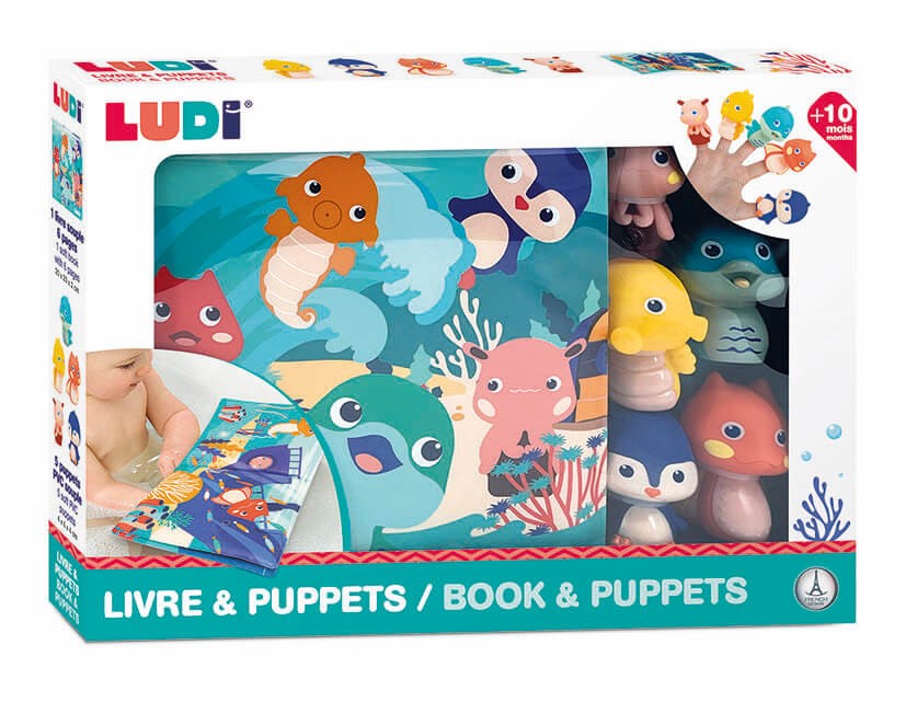 Libro de Marionetas Animales Marinos LUDI - indyaeduocio 2 Libro de Marionetas Animales Marinos LUDI - indyaeduocio