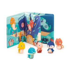 Libro de Marionetas Animales Marinos LUDI - indyaeduocio