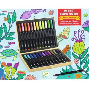 Mi Primera Caja de Rotuladores Pincel - Djeco - indyaeduocio