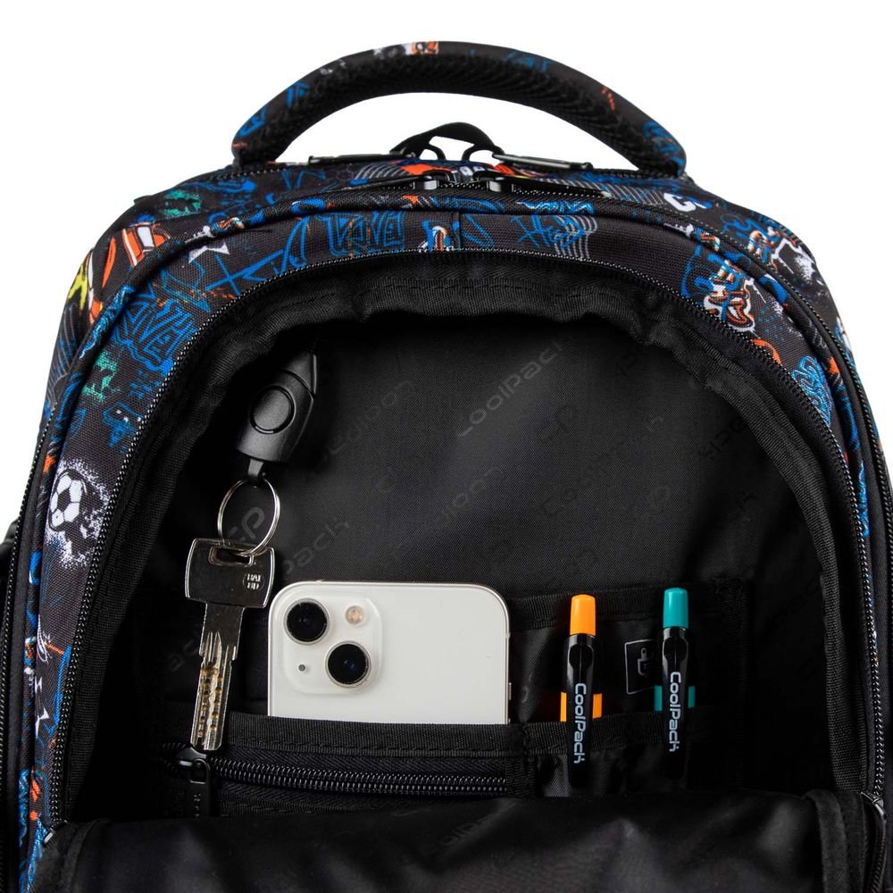 Mochila Escolar Duo Techno Graph - CoolPack - indyaeduocio 4 Mochila Escolar Duo Techno Graph - CoolPack - indyaeduocio