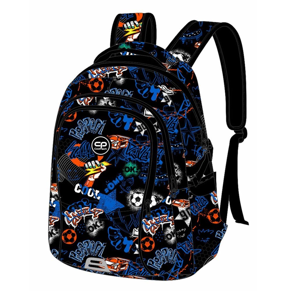 Mochila Escolar Duo Techno Graph - CoolPack - indyaeduocio Mochila Escolar Duo Techno Graph - CoolPack - indyaeduocio