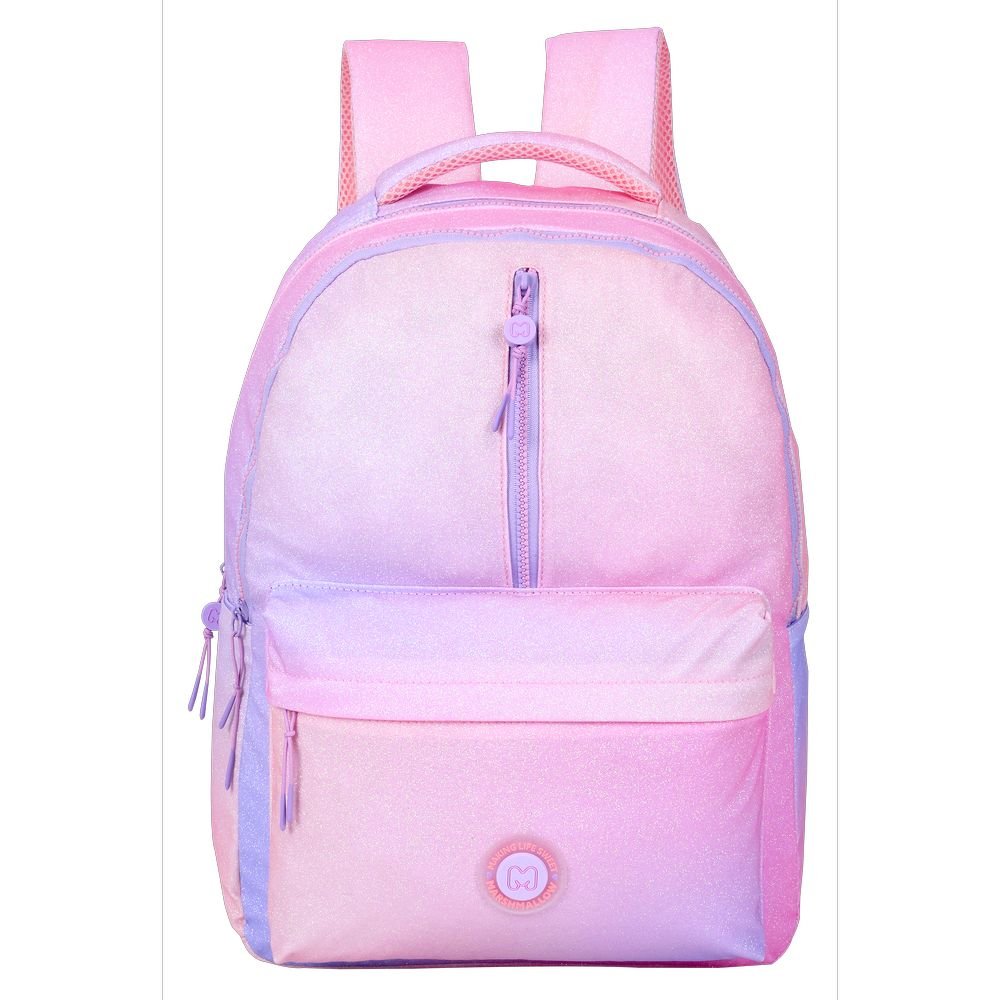 Mochila escolar doble degrade Bubblegum 43x33cm Mochila escolar doble degrade Bubblegum 43x33cm