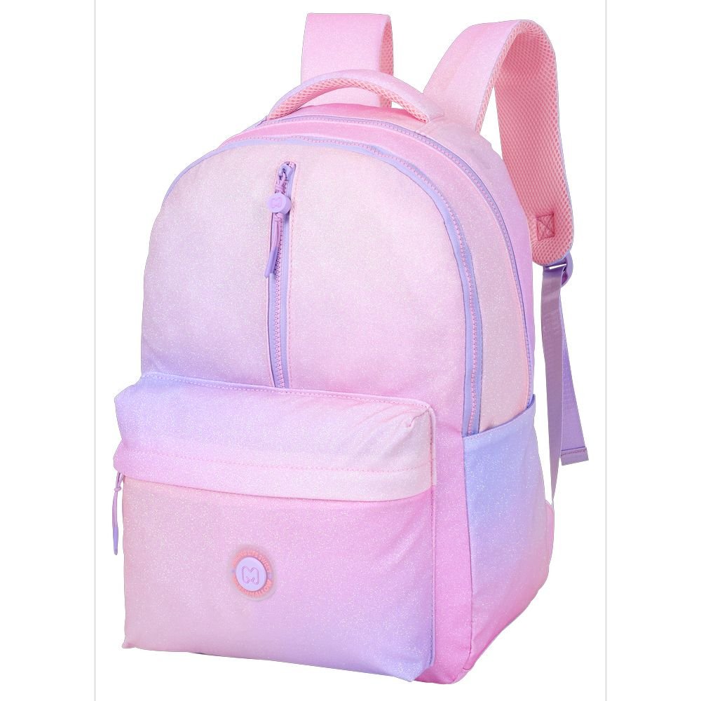 Mochila escolar doble degrade Bubblegum 43x33cm1 Mochila escolar doble degrade Bubblegum 43x33cm