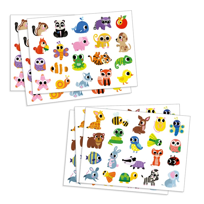 Pegatinas bebés de animales - Djeco - indyaeduocio 2 Pegatinas bebés de animales - Djeco - indyaeduocio