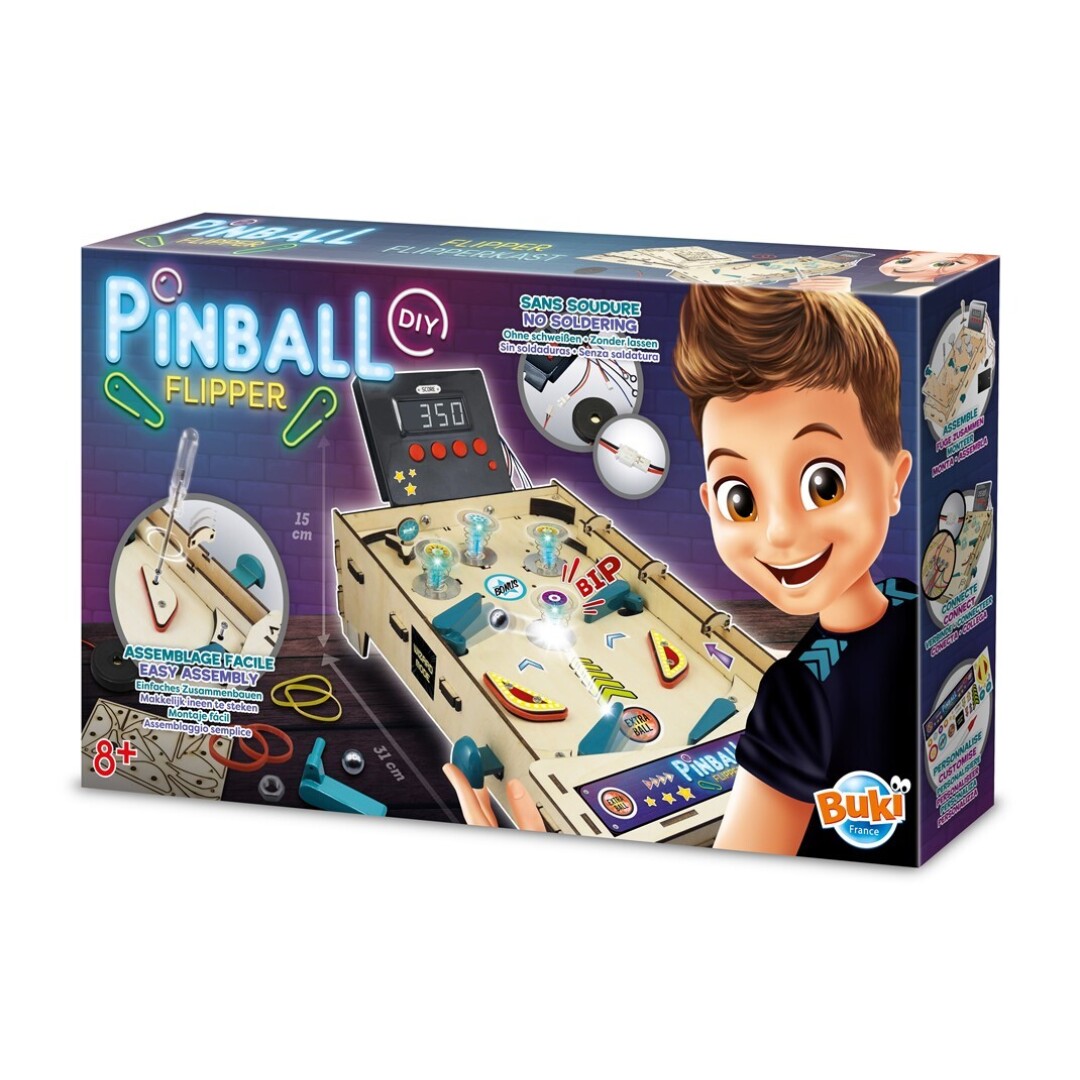Pinball Flipper para Montar - Buki - indyaeduocio Pinball Flipper para Montar - Buki - indyaeduocio