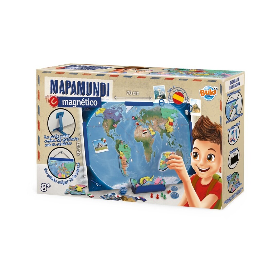 Planisferio Magnético Mapamundi - Buki - indyaeduocio Planisferio Magnético Mapamundi - Buki - indyaeduocio