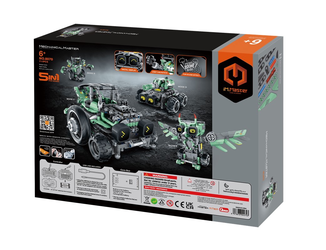 Robot Radiocontrol 5 en 1 711 Piezas - iMMaster - indyaeduocio 2 Robot Radiocontrol 5 en 1 711 Piezas - iMMaster - indyaeduocio