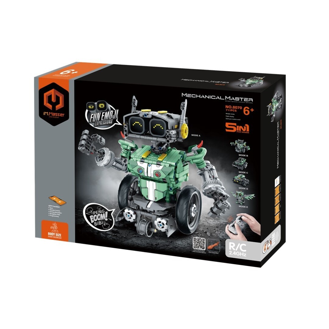 Robot Radiocontrol 5 en 1 711 Piezas - iMMaster - indyaeduocio Robot Radiocontrol 5 en 1 711 Piezas - iMMaster - indyaeduocio